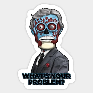 Fascinator (They Live Alien) Sticker